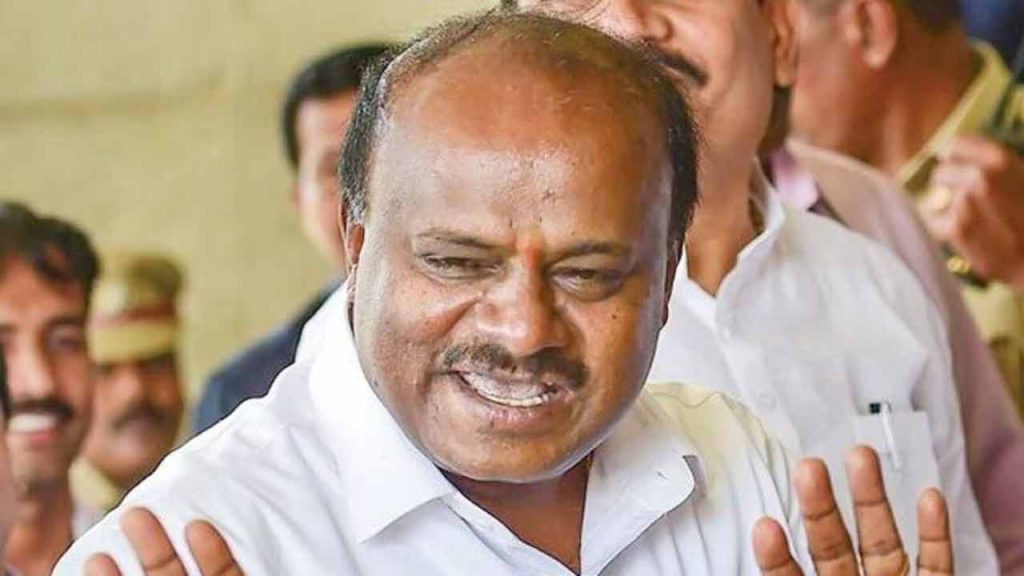 Karnataka Election Results 2023 Kumaraswamy Wins But His Son Nikhil