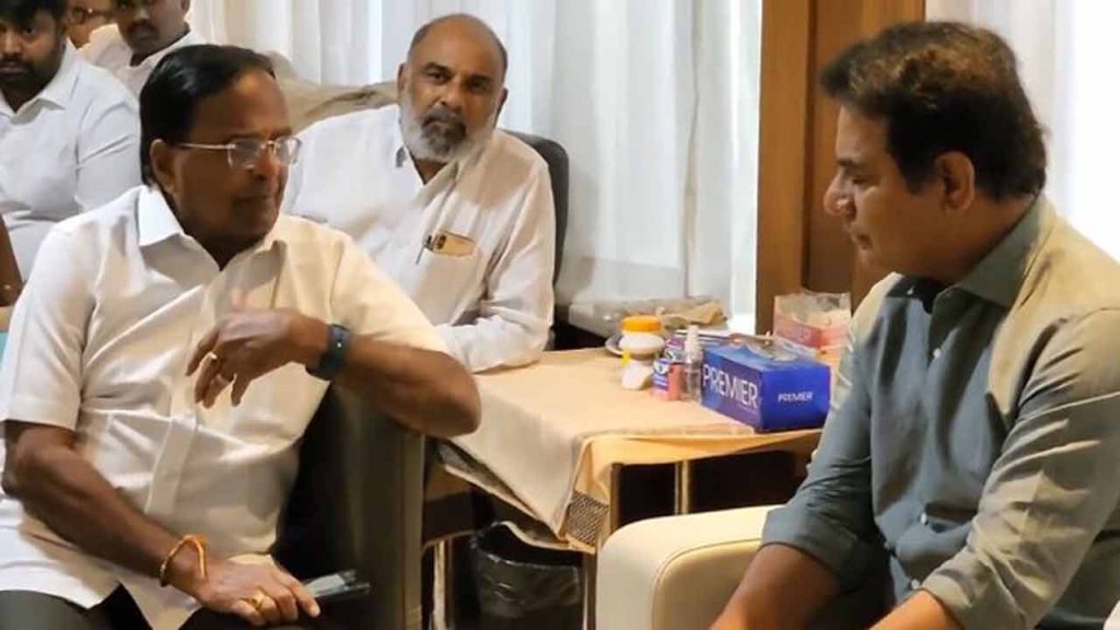 Ktr Meets Ponnala Invites Him To Join The Kcr Party Indtoday