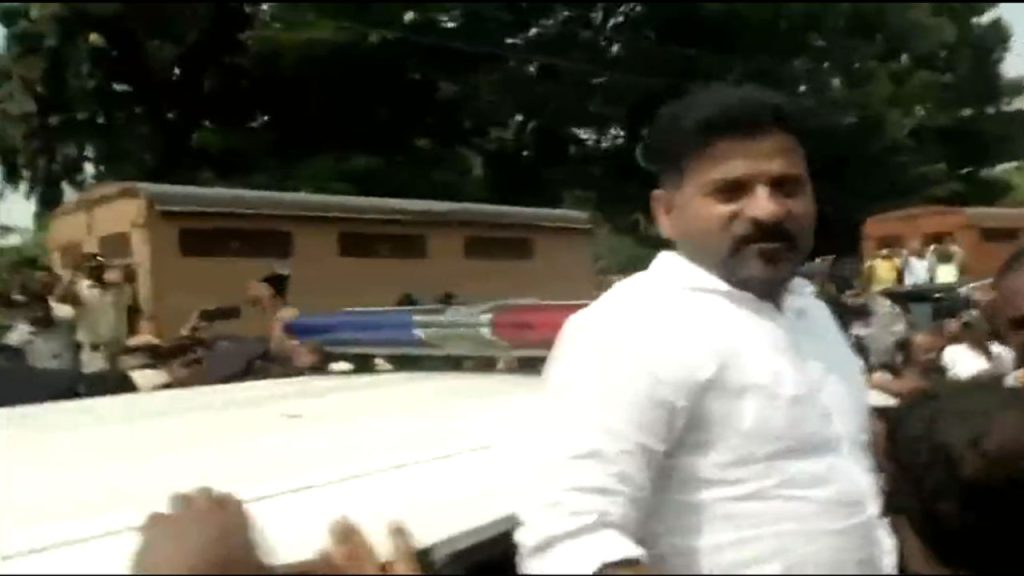 Revanth Reddy Detained By Police In Hyderabad Indtoday