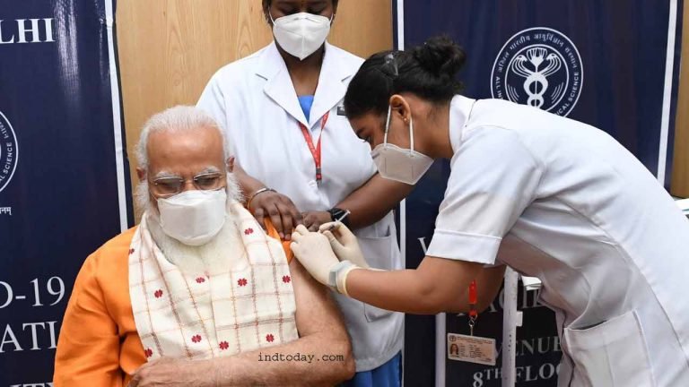 PM Modi gets second dose Of Covid vaccine