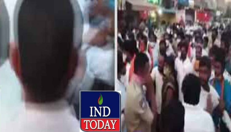 Clash Between TRS and BJP Activists At Achampet