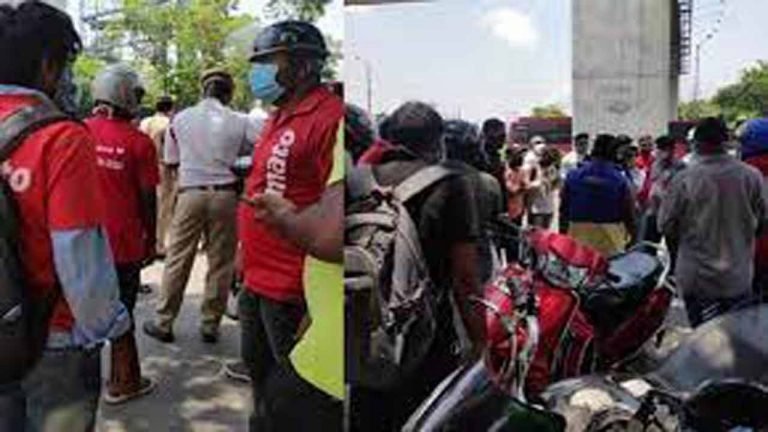 Hyderabad Lockdown: Food Delivery Stopped By Police, Delivery Boys Stage Protest