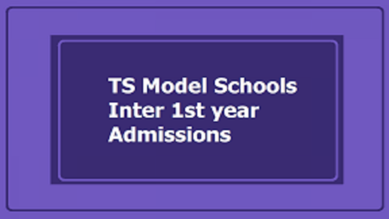 Admission Into Inter First Year in Telangana Model Schools Begins