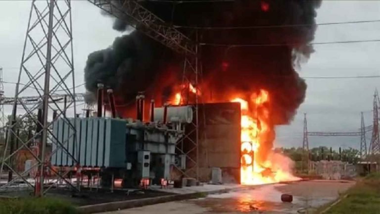 Kothagudem: Massive Fire At Electrical Sub-Station