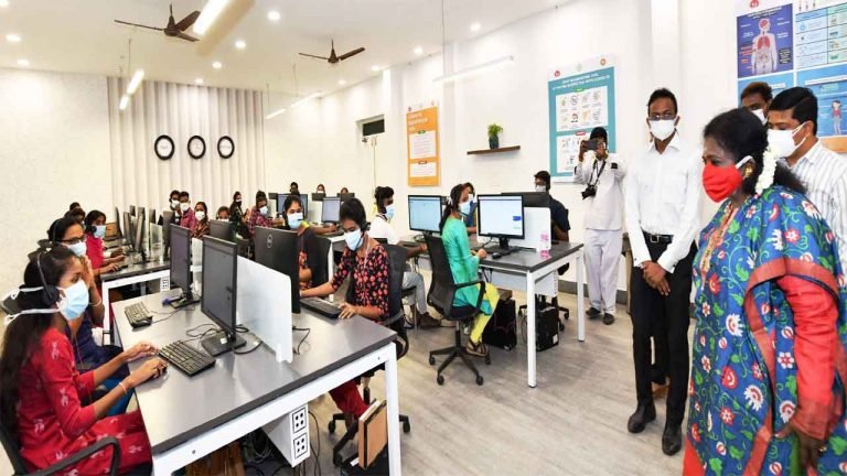Governor Visits COVID Control Room in Hyderabad