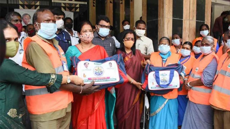 Hyderabad: Mayor Vijayalakshmi Distributes Health Kits