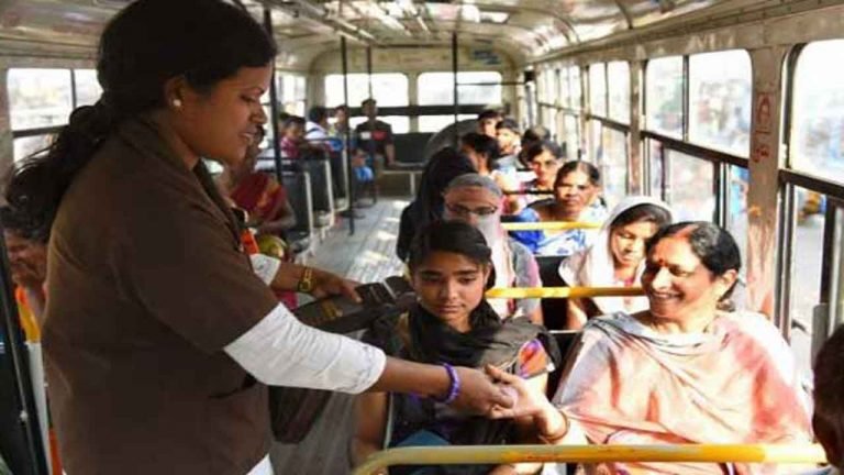 Women Can Hail And board TSRTC Buses Anywhere After 7:30 pm