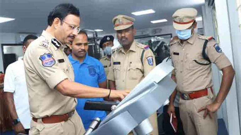 CP Sajjanar Inaugurated Gymnasium at Cyberabad Training Centre