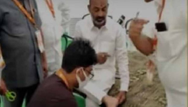 Bandi Sanjay Suffers Leg Injury