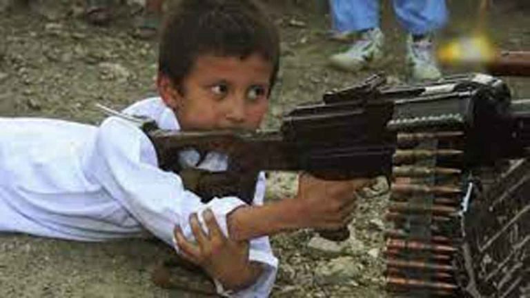Children in Taliban gets training on how to use riffles