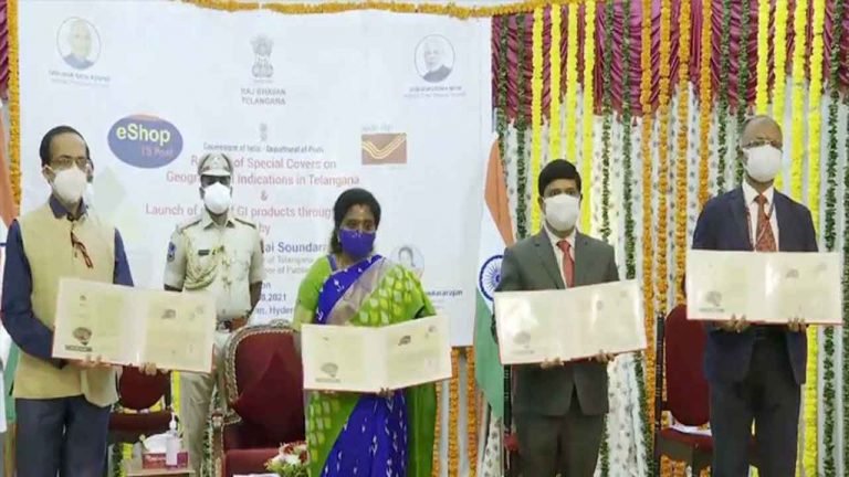 Governor Unveils 5 Special GI Tag Postal Covers