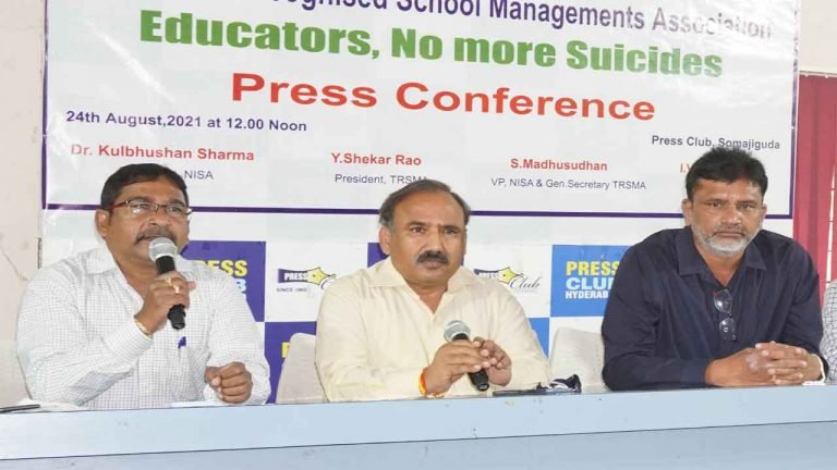 “Educators No more suicides” TRSMA and NISA gave a call