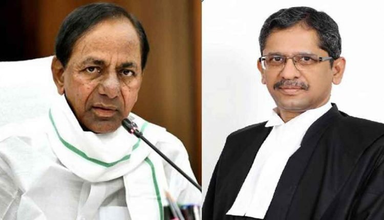 KCR Greets CJI NV Ramana on His Birthday