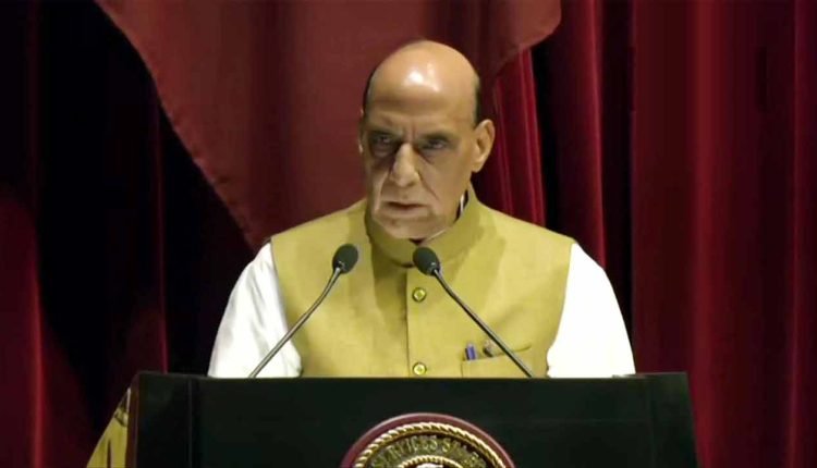 Raksha Mantri Felicitates Families of the Fallen Heroes of the Armed Forces at an Event in Badoli