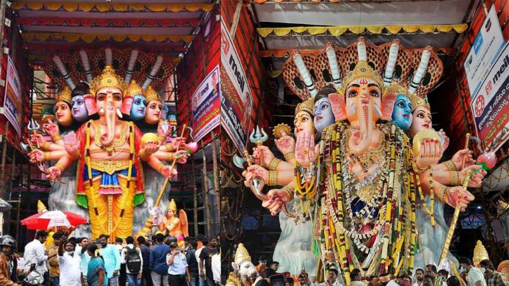 Khairatabad Ganesh idol Procession begins