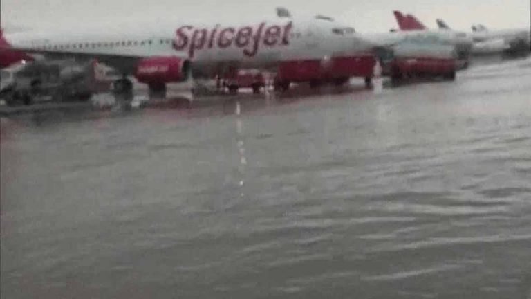 Delhi Rains: Waterlogging at Indira Gandhi International Airport