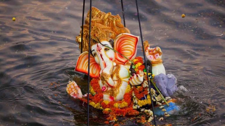 Over One Lakh Ganesh Idols Immersed Across City