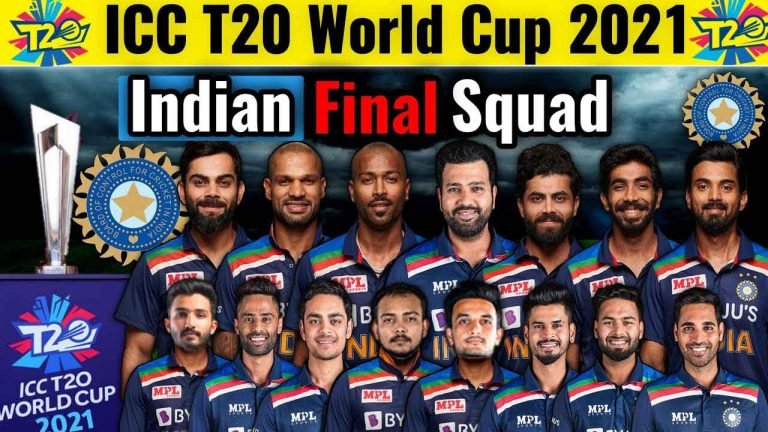 Names of Indian Squad in ICC Men’s T20 World Cup 2021 Announced