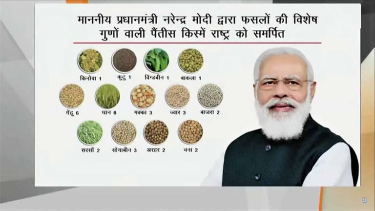 PM Modi Launches 35 Special Crops