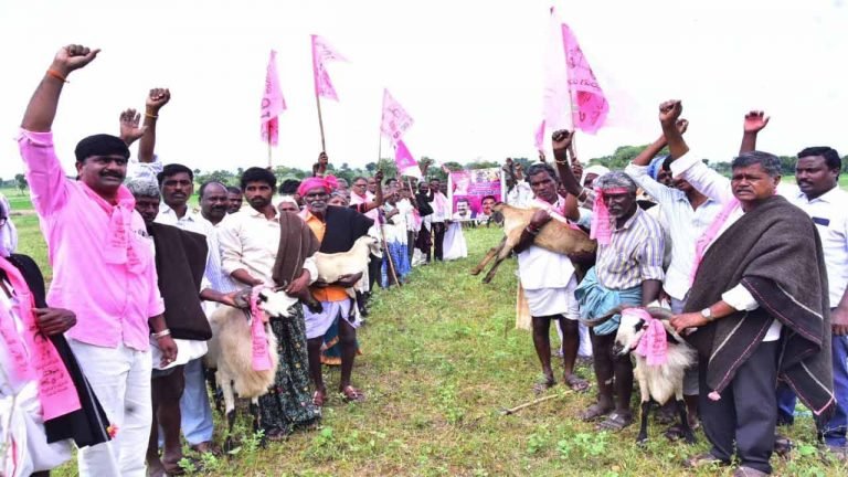TRS Party flag festival conducted on grand note