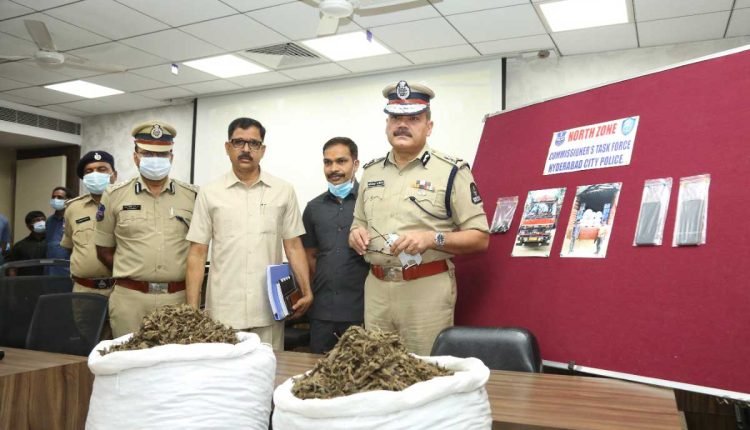 300 Kgs of Ganja seized in Hyderabad, two arrested
