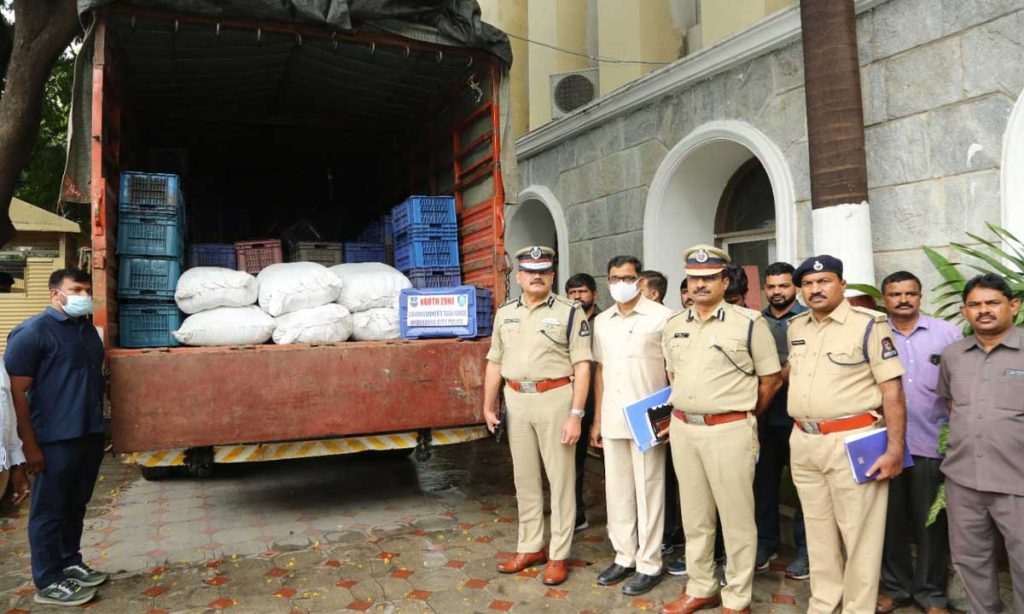 300 Kgs of Ganja seized in Hyderabad, two arrested