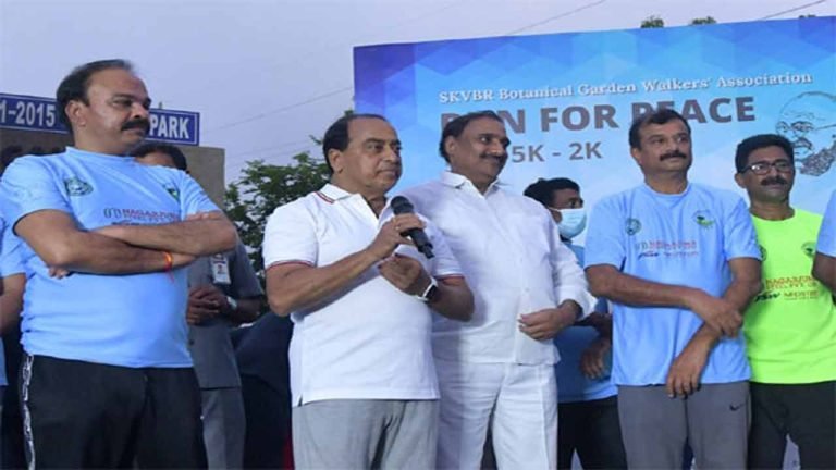 Indrakaran Reddy attends Run for Peace