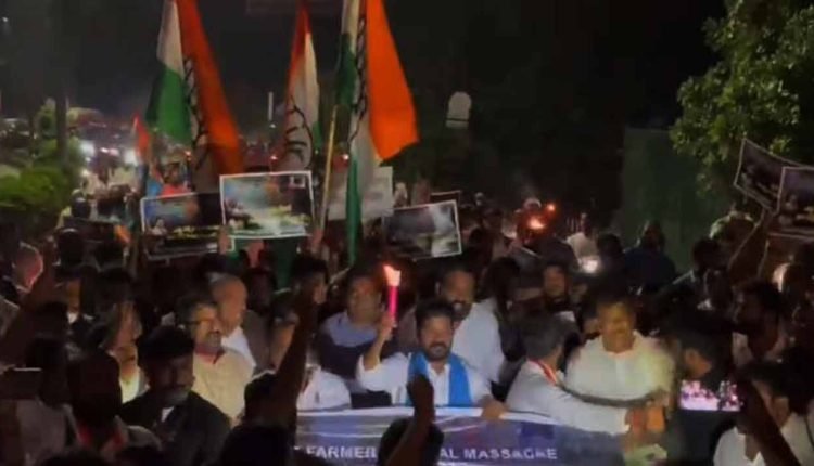 Congress Holds Silent Protest at Indira Park Today