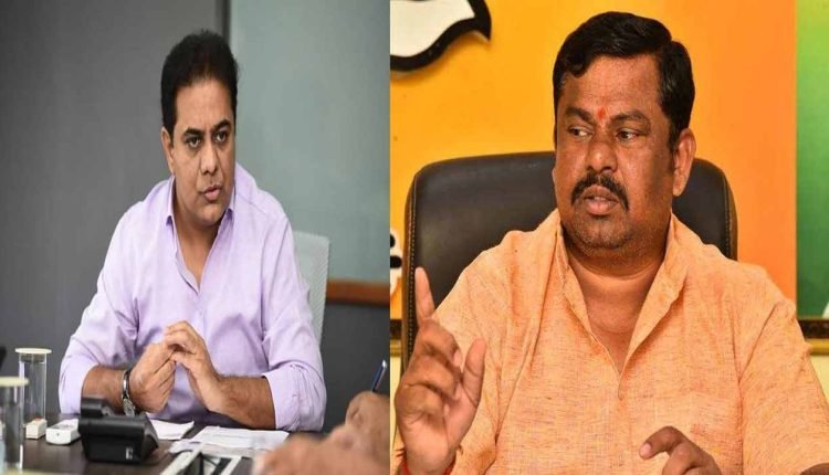 Minister KTR's bold reply to Raja Singh