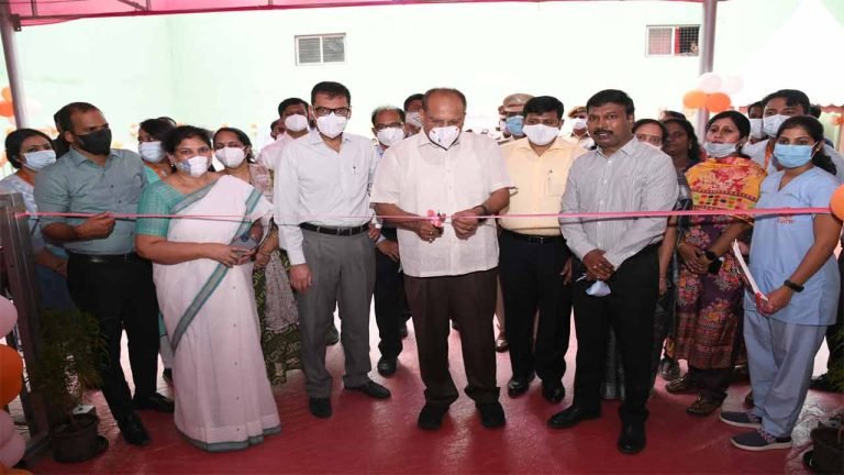 CS Inaugurates Mega Vaccination Centre at Khajaguda