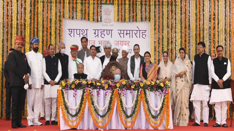 15 Ministers Take Oath In Rajasthan In Ashok Gehlot's Balancing Act