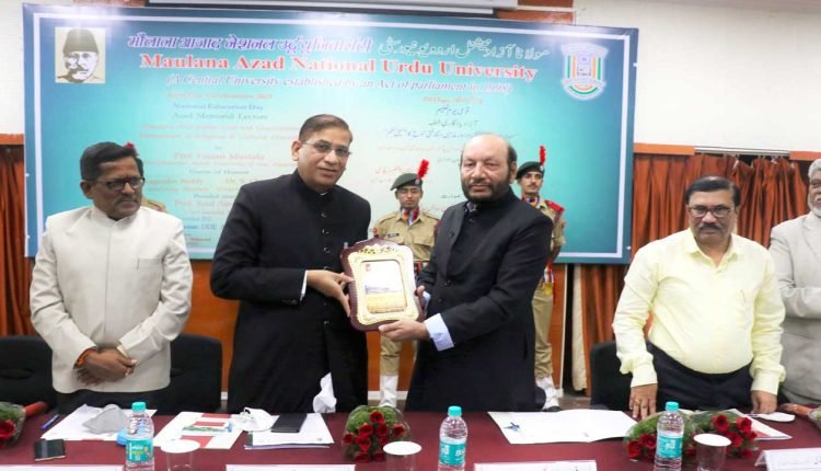 Maulana Azad: MANUU pays glowing tributes