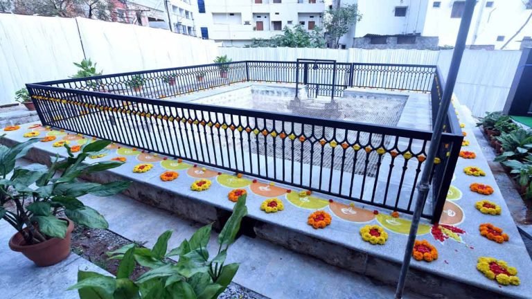 KTR appreciates Step Well restoration at Gachibowli