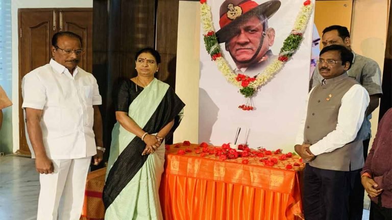 BJP Leaders Pay Tribute To Bipin Rawat