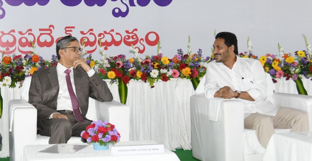Andhra Pradesh Chief Minister YS Jagan Mohan Reddy met the CJI NV Ramana