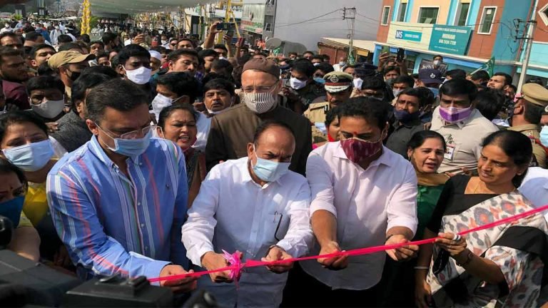 Hyderabad: Flyover At Owaisi Junction Inaugurated