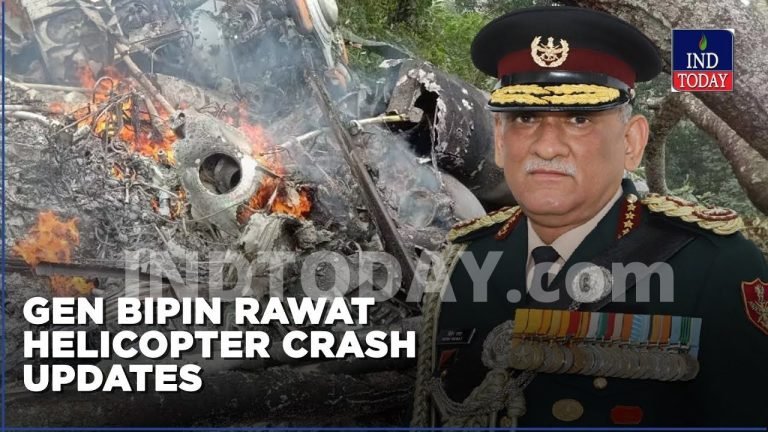 Army Helicopter With CDS Bipin Rawat Crashes In Tamil Nadu
