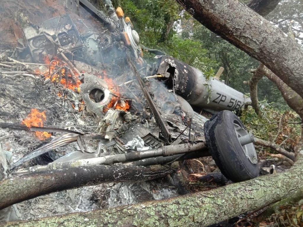 Army helicopter with CDS Bipin Rawat crashes in Tamil Nadu