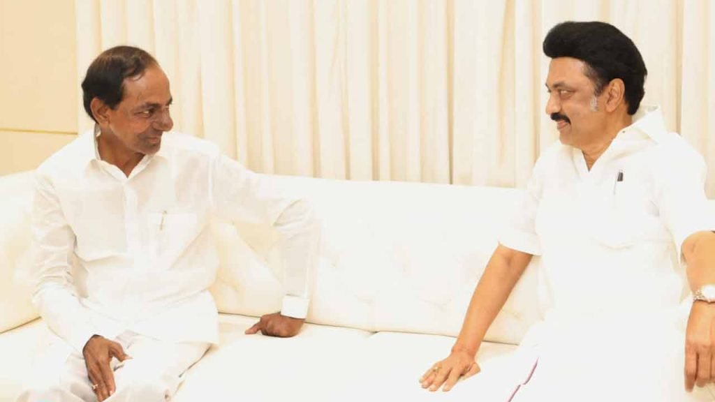CM KCR meets Tamil Nadu CM Stalin