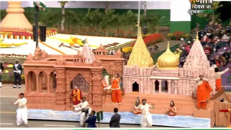 R-Day Parade: Tableau Of UP Showcases Kashi Vishwanath Dham's Glorious History, Various Schemes