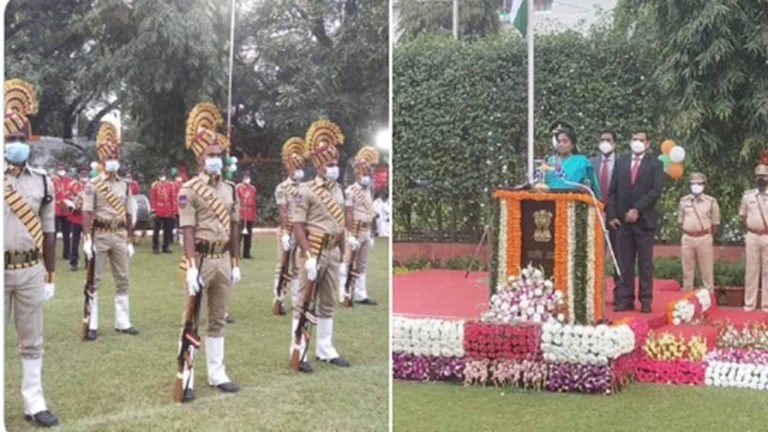 Governor Hoists National Flag To Mark 73th Republic Day