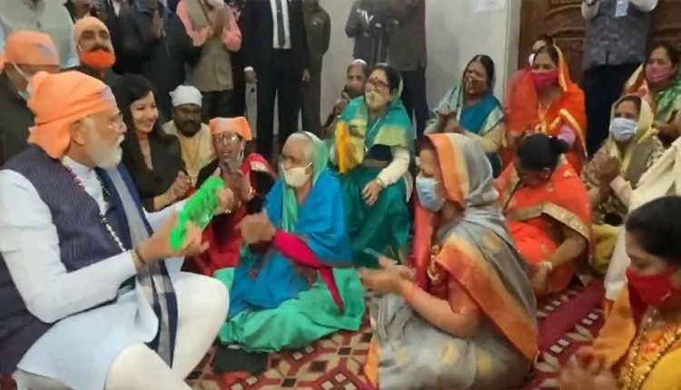 PM Modi shares a very special moment at the Shri Guru Ravidas Vishram Dham Mandir