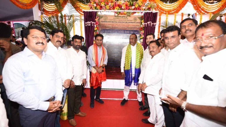 KTR lays foundation stone for Kandlakoya IT park