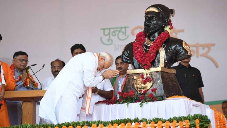 PM Modi pays tributes to Chhatrapati Shivaji on birth anniversary