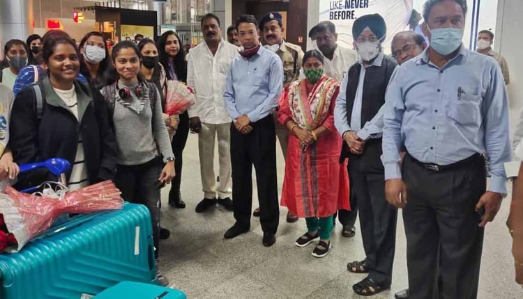 First batch of 15 Telangana students from Ukraine reached Hyderabad today
