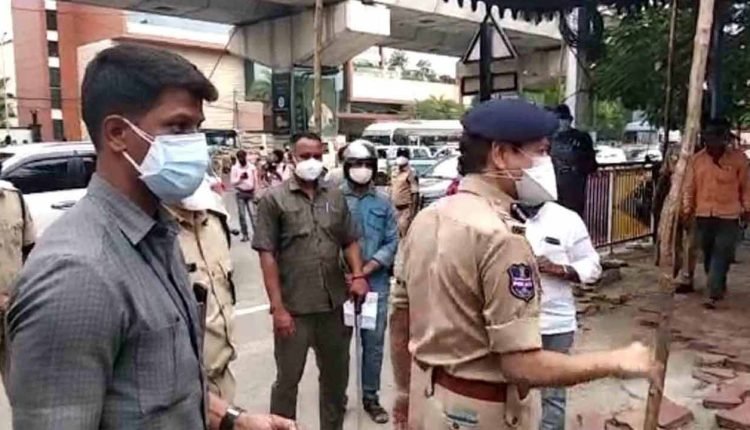 Tension prevails in Saifabad after cop hits woman