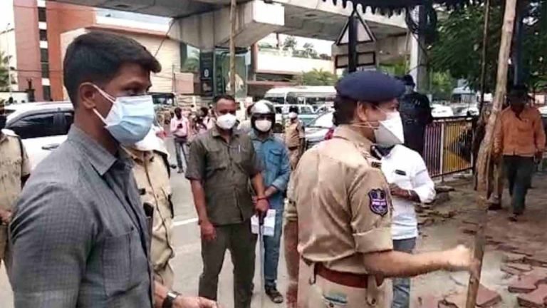 Tension prevails in Saifabad after cop hits woman