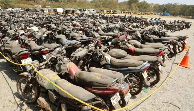 Cyberabad Police Earned Rs. 6.5 Cr By Auctioning Seized Vehicles