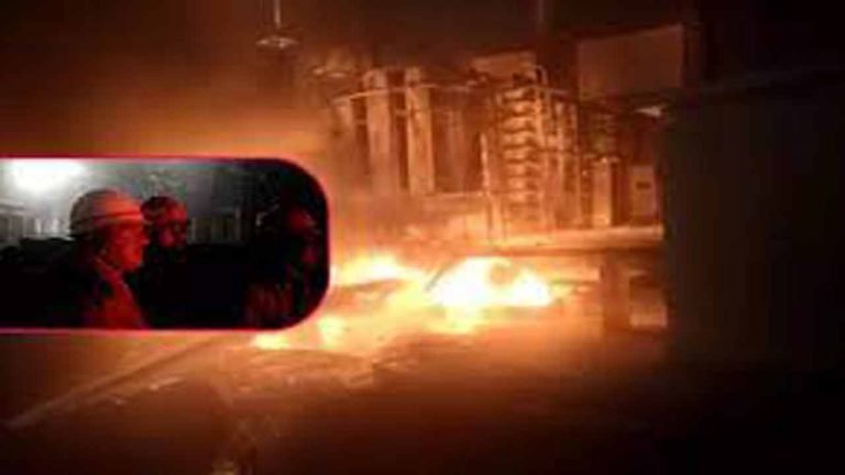 Delhi: Massive Fire In Oil Tank At Factory