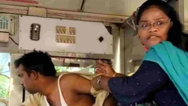 RTC Driver Attacked By Woman in Vijayawada
